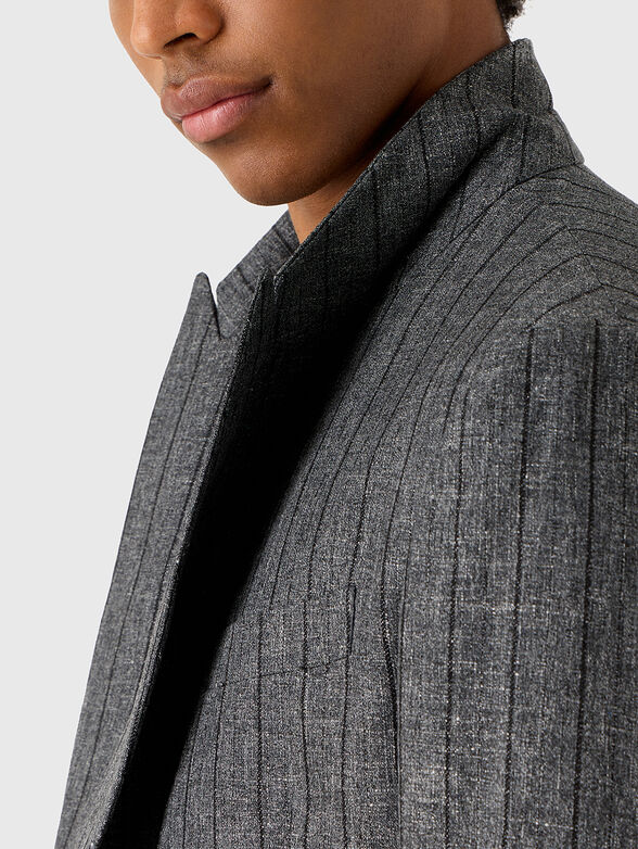 Striped suit of linen blend - 4