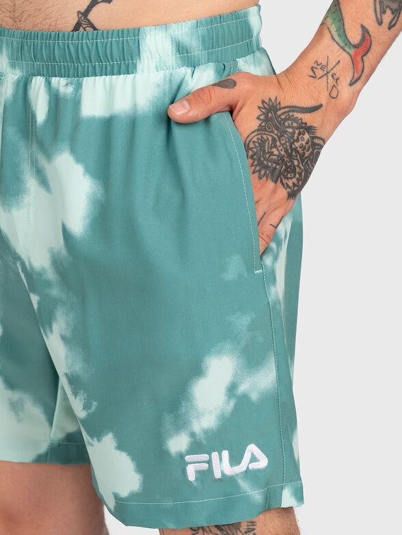 SAVONA AOP beach shorts with tie-dye effect - 5