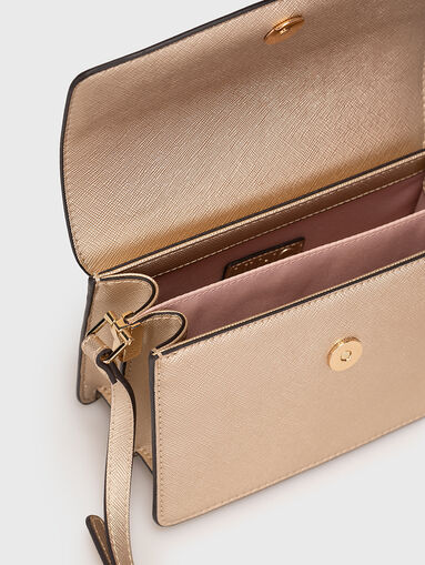 Black crossbody bag with logo detail - 4