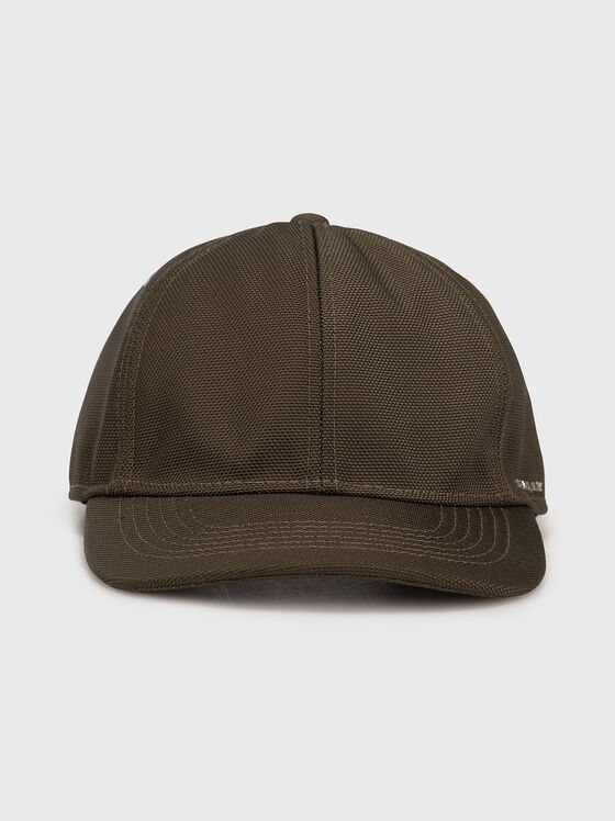 Brown hat with visor and logo detail - 1