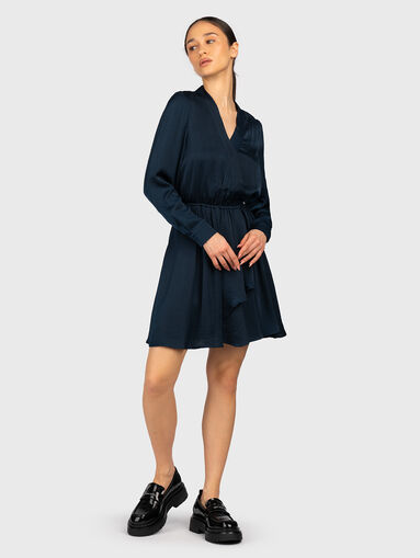 KARIM dark blue mini dress - 5