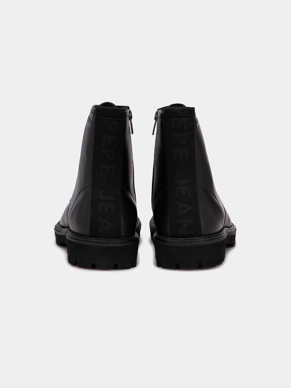 Trucker leather ankle boots - 3