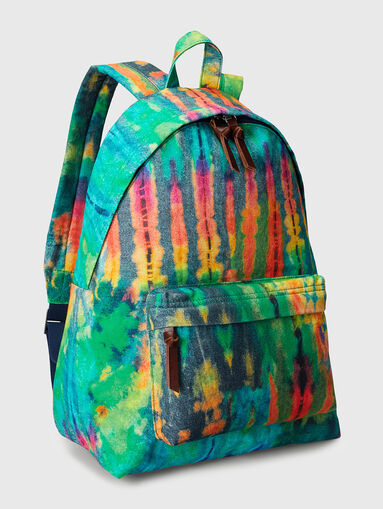 Backpack with multicolour print - 5