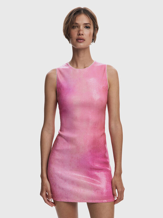 Rochie mini slim cu paiete - 1