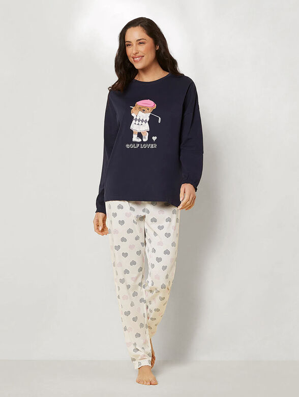 GOLF CLUB two-piece cotton pajamas - 1