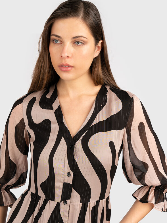 Midi dress from viscose - 4