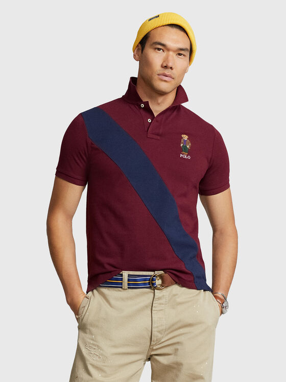 Contrast-stripe Polo Shirt   - 1