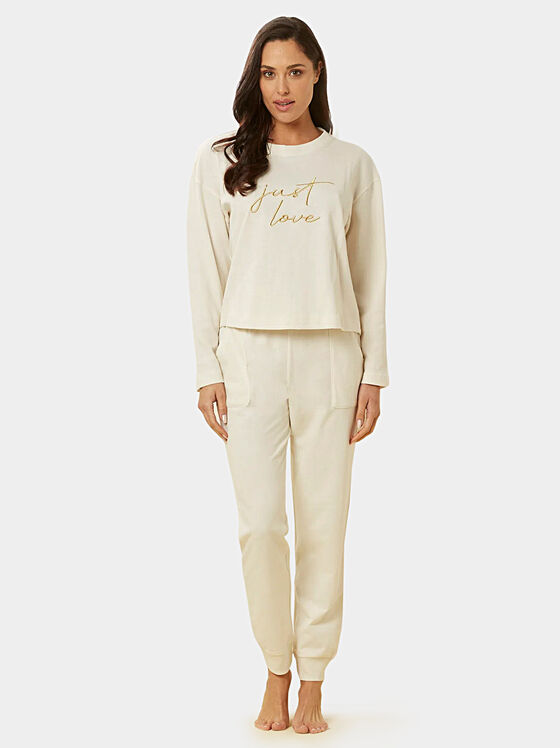 JUST LOVE pyjamas in ecru color - 1