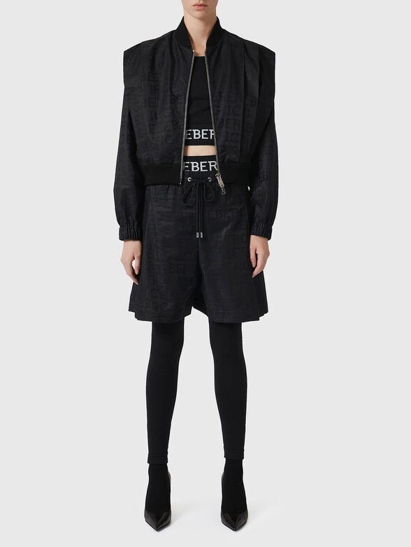 Black jacket with logo accent - 2