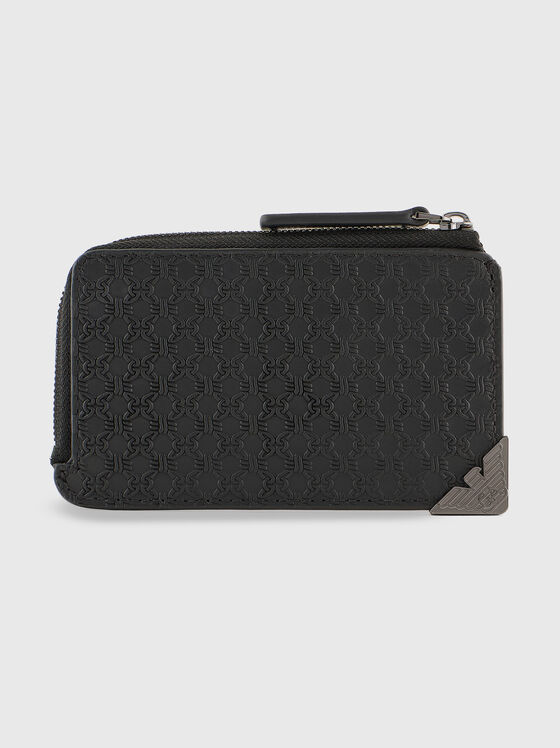 Cardholder with metal logo detail - 1