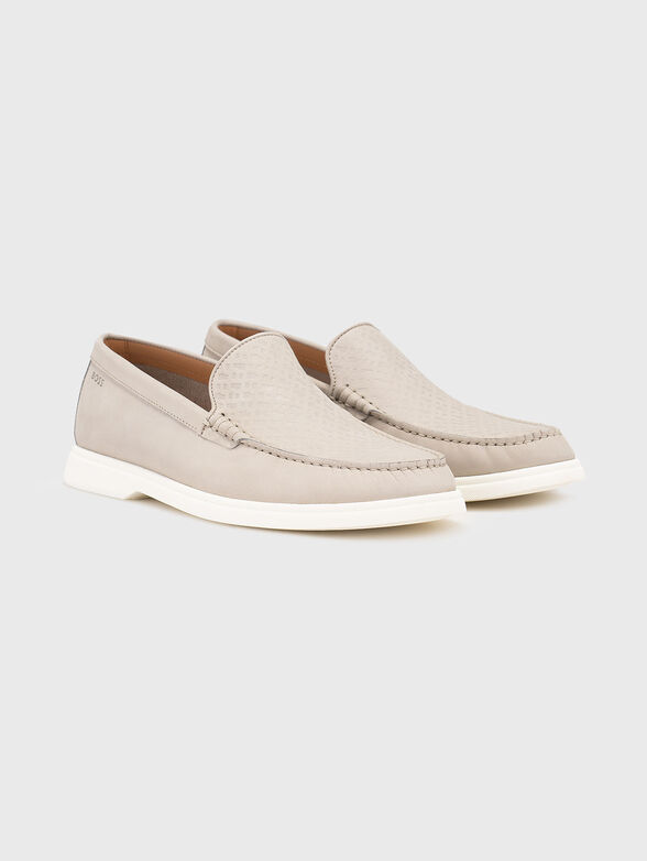 SIENNE leather loafers with monogram logo - 2