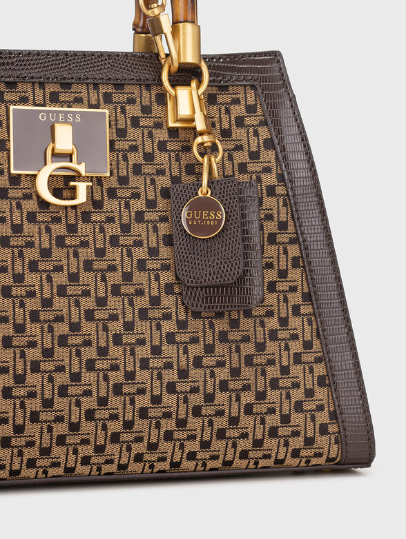 STEPHI bag with monogram print - 5