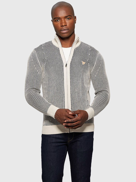 Knitted cardigan with logo detail - 1