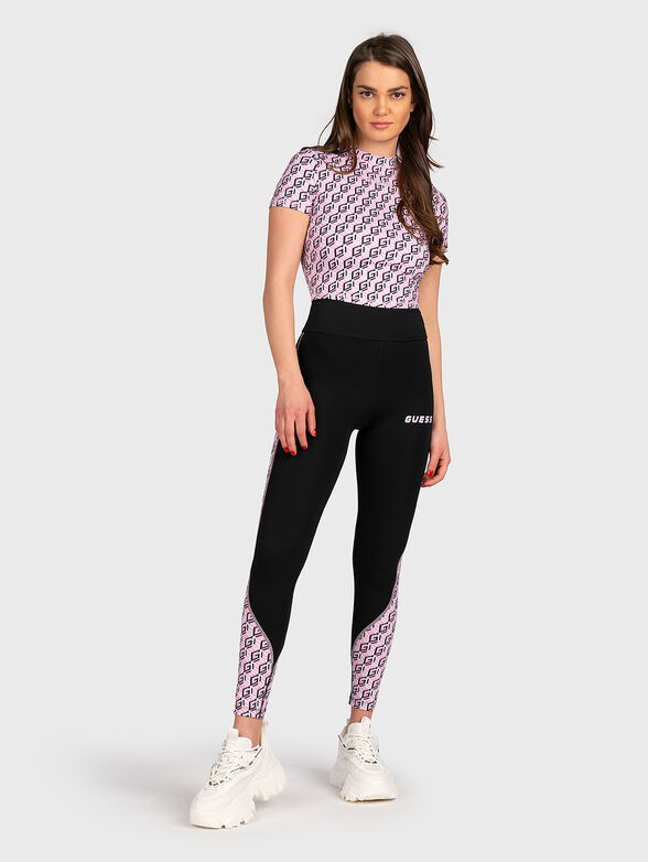DEBRA sports blouse with monogram print - 2