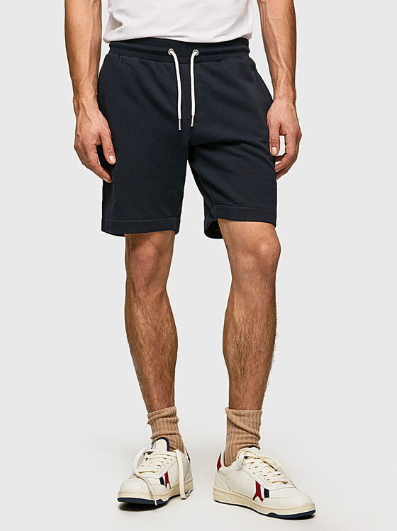 Pantaloni scurți albaștri EDWARD cu legături - 1