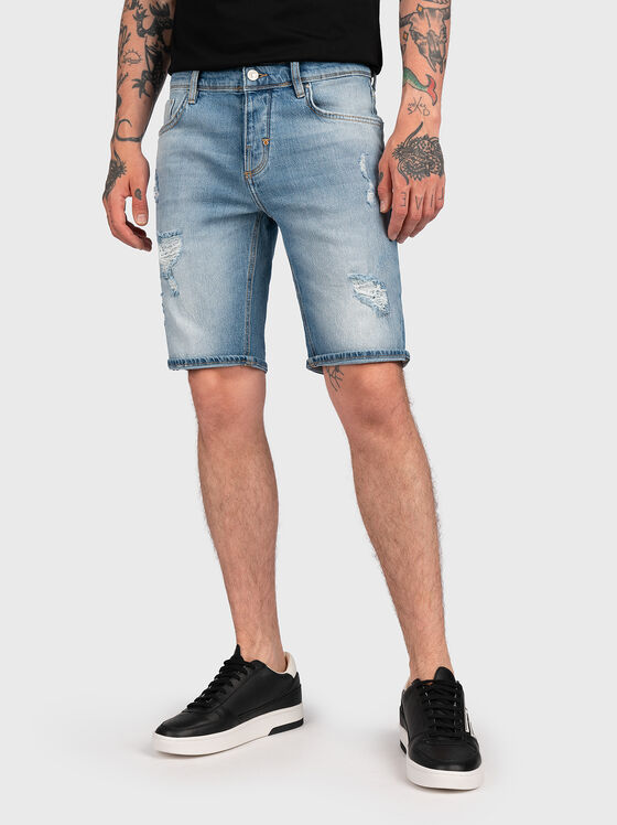 ARGON light blue denim shorts - 1