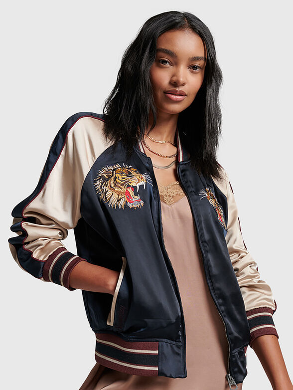 SUIKAJAN blue bomber jacket - 1