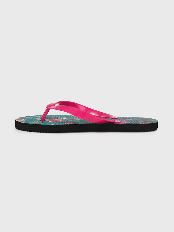 Beach flip-flop with animal print - 4