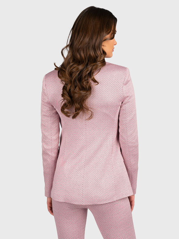Pink jacket with gold buttons - 3
