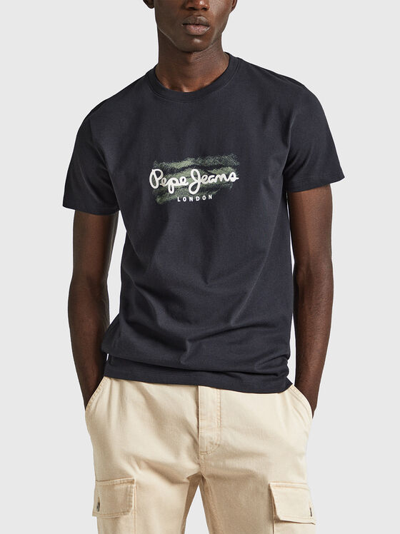 CASTLE T-shirt with contrast logo print - 1