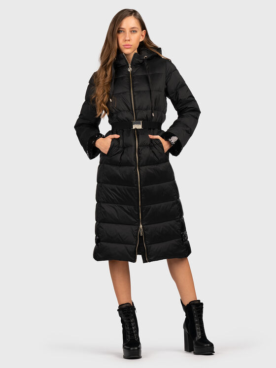 Down jacket with quilted effect - 1