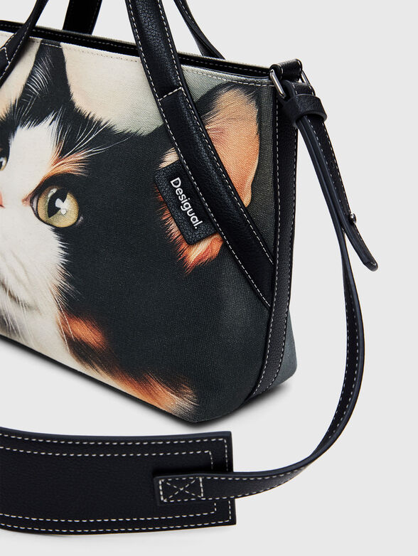 Printed textile shopper bag - 5
