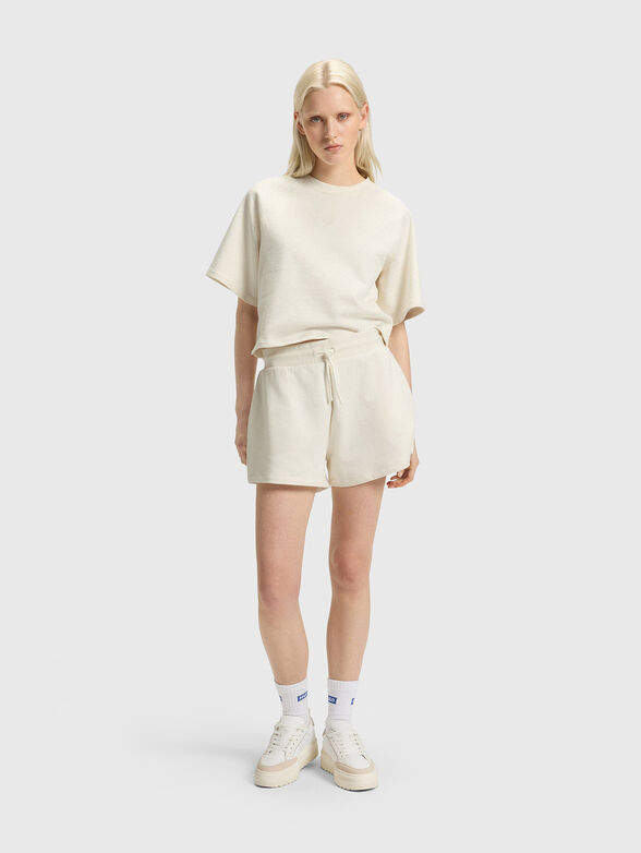 DORLINA cotton T-shirt with oval neckline - 2