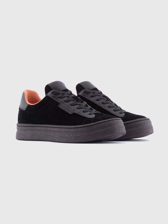 Black suede sneakers - 2