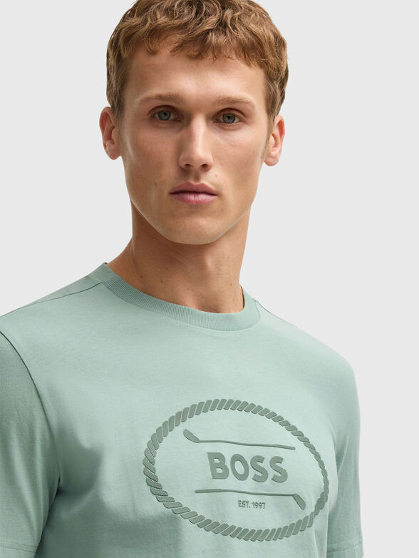 T-shirt with logo print in black - 4