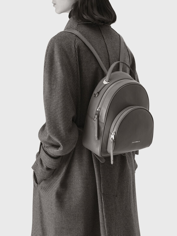 LEA leather backpack in light beige color - 6