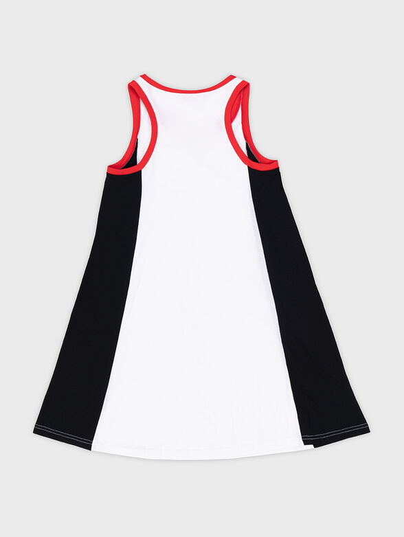 Sleeveless dress with logo detail - 2