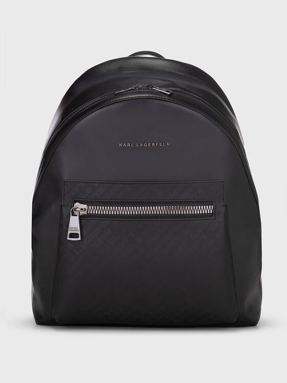 Black eco leather backpack  - 1