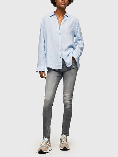 REGENT grey jeans with washed effect - 5