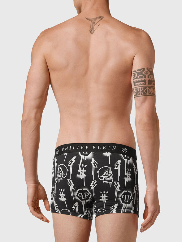 Boxers with contrast print - 2