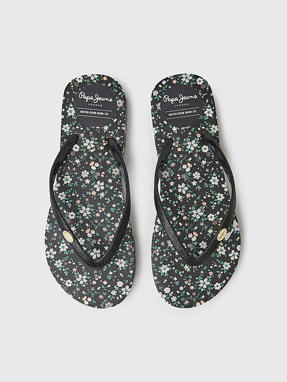 RAKE GARDEN NIGHT slippers with print - 6