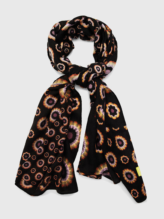 Scarf with geometric print  - 1