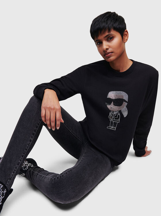 IKONIK 2.0 KARL sweatshirt with applied rhinestones - 1