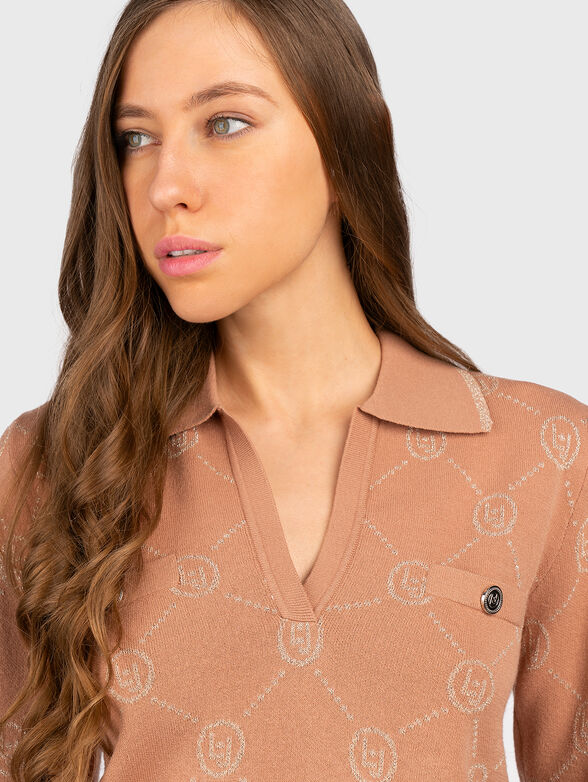 Sweater with monogram print - 4