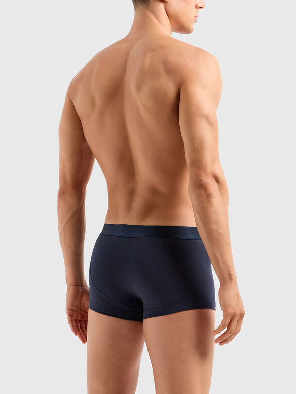 Dark blue boxers with logo accent - 2