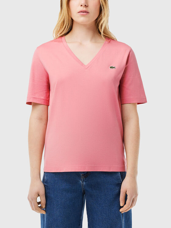 Tricou cu gât în V  - 1