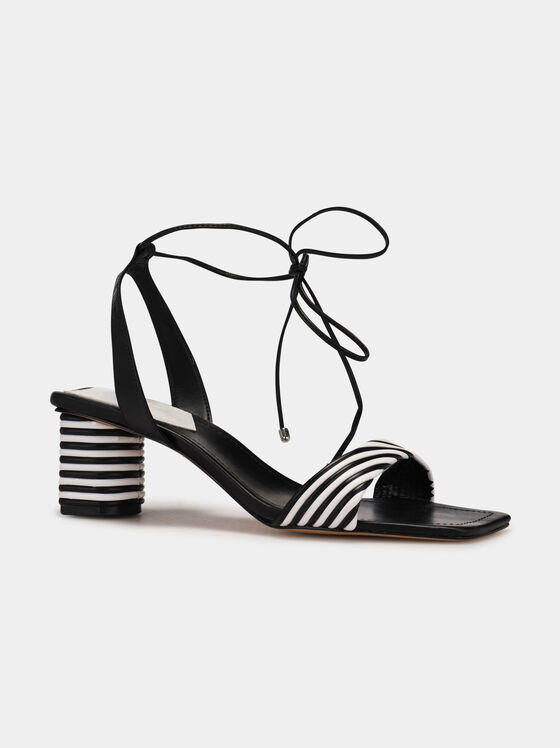 Sandale negre cu toc - 2
