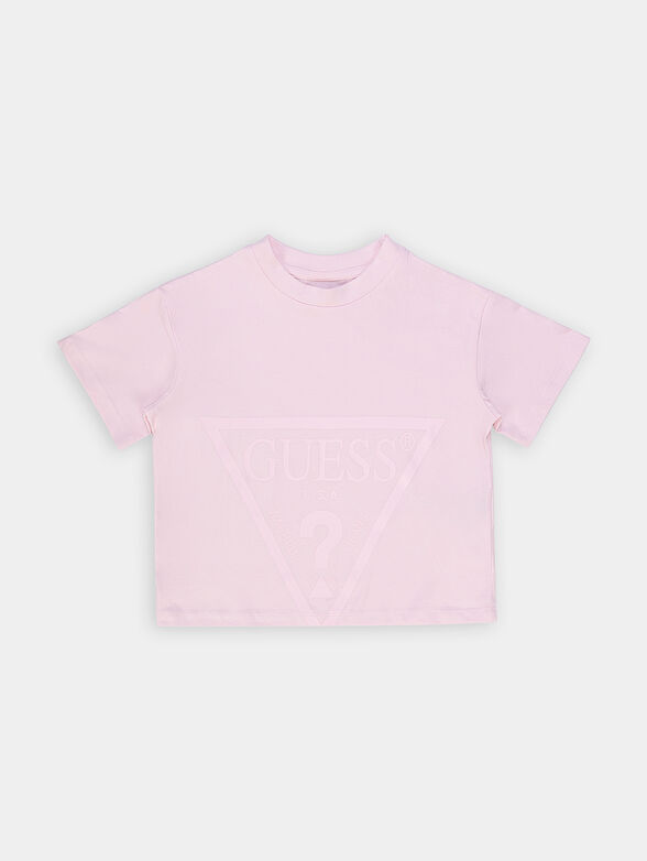 Blue T-shirt with logo - 1
