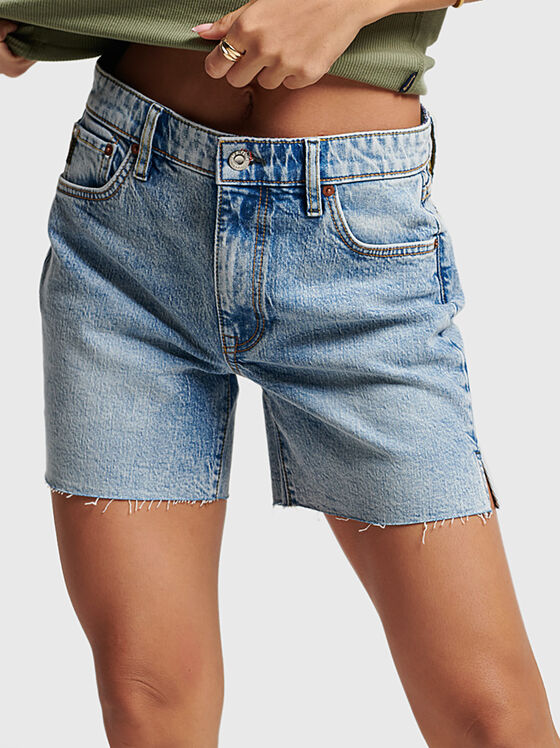 Pantaloni scurți din denim albaștri VINTAGE - 1