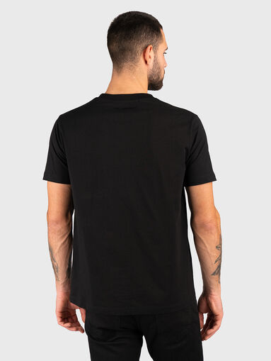 Black T-shirt with logo detail - 3