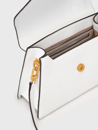 LOSSIE black crossbody bag with triangular logo - 5