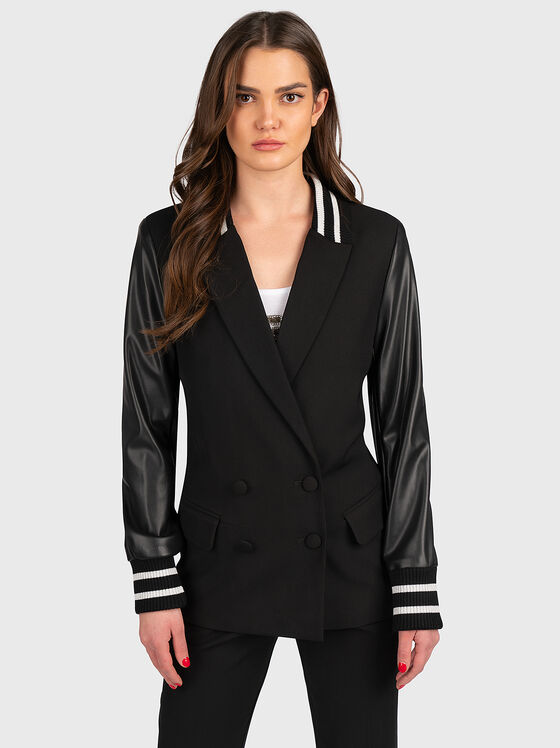 FRANCES black double-breasted blazer - 1