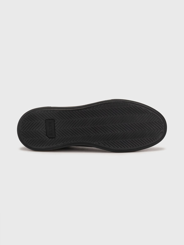 MAILY sports leather shoes with croco texture - 5