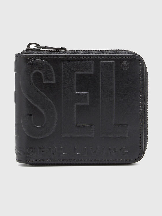 Wallet with embossed logo lettering - 1