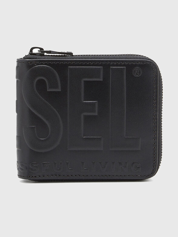 Wallet with embossed logo lettering - 1