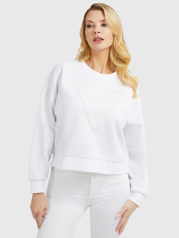 Pink pale sweatshirt with accent logo in  - 1